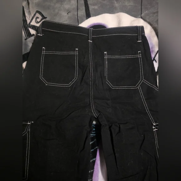 Hot Topic Carpenter Cargo Pants Black - Picture 6 of 8